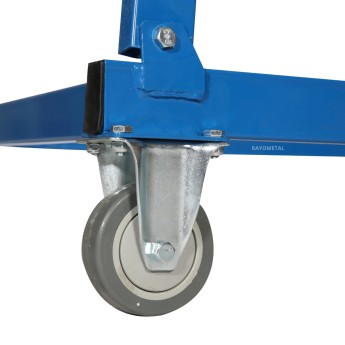 Roulette escabeau roulant bleu 7 marches